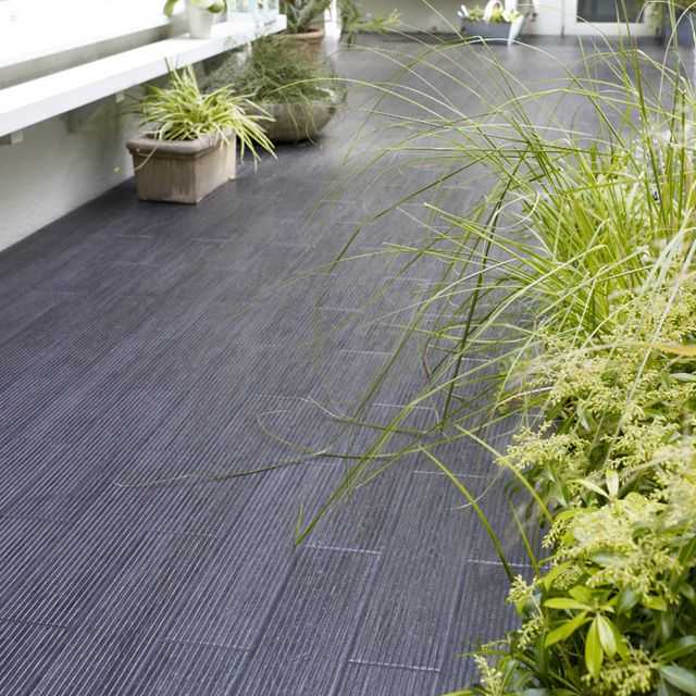 Carrelage terrasse noir Lam Grip 12 5 x 50 cm CASTORAMA