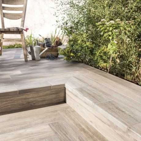 Carrelage marron effet bois Way l 15 x L 90 cm