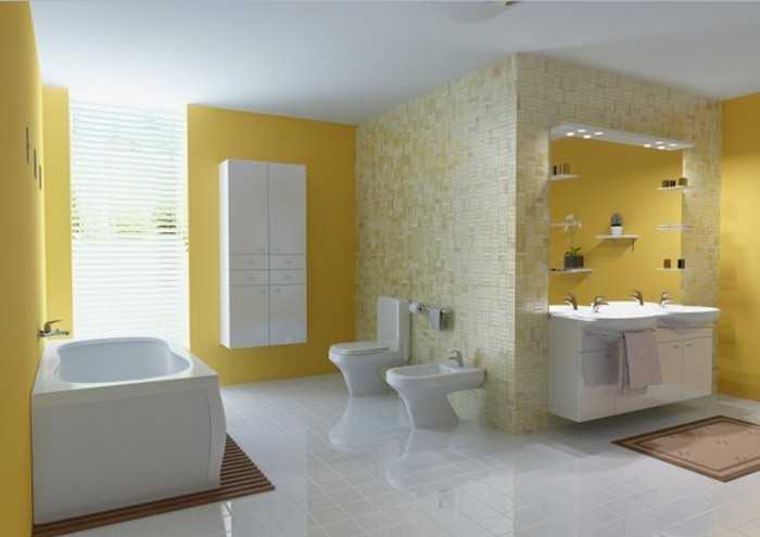 Peinture salle de bain – 80 photos qui vont vous faire craquer