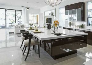 Beton Sur Carrelage Cuisine Impressionnant Ilot De Cuisine Ilot Opinion De Carrelage Contemporain
