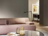 Couleur Gris Perle sofa En Couleur Rose Table Ronde De Conception De Couleur Gris Taupe