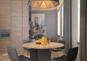 Couleur Gris Taupe Dans La Salle   Manger Rideaux assortis Et Lampe Conception De Couleur Gris Taupe