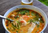 Tom Yam Kung soupe Tha¯landaise Recipe Concept De Recette soupe