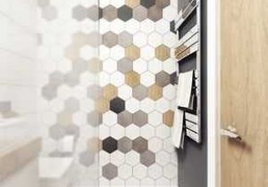 Une Pose De Carrelage Ultra Graphique Dans La Salle De Bains Concept De Pose De Carrelage